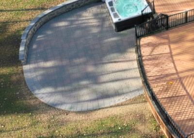 Custom deck and stone patio in Mahwah