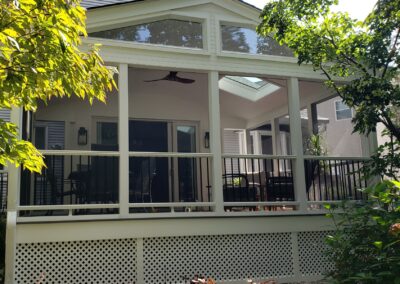 Screen room on deck in Little Falls