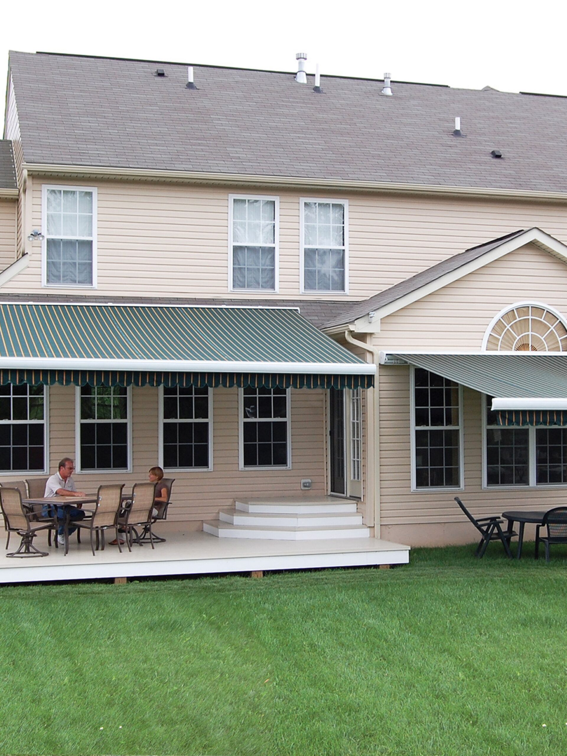 Porch in Allendale using PVC decking and composite railings
